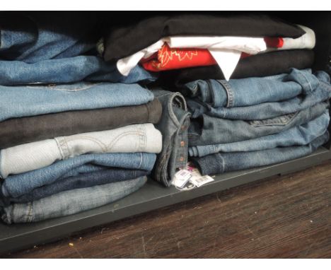 Large quantity of vintage 80s and 90s jeans the majority being Levi 501s, Various colours and sizes, also included are a few 