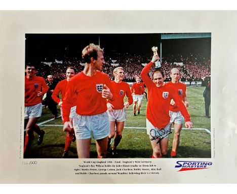 Ray Wilson signed limited edition print with signing photo For every English football fan there has been no finer moment than