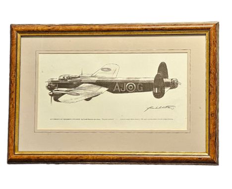Guy Gibson's 617 Squadron Lancaster by Frank Wotton, Limited Edition Print number 25 of 500 reproduced direct from the origin