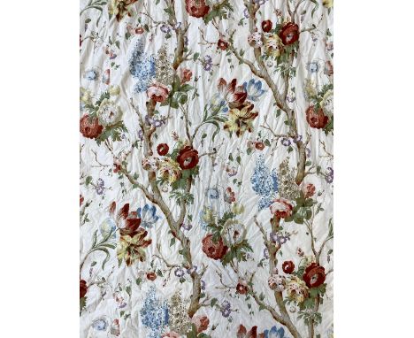 TWO PAIRS of Colefax &amp; Fowler country house curtains, lined, 187cmW ungathered bottom, approx 248cm drop, together with A