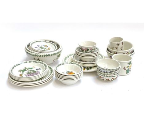 Portmeirion Botanic Garden dinnerwares, approximately 40 pieces