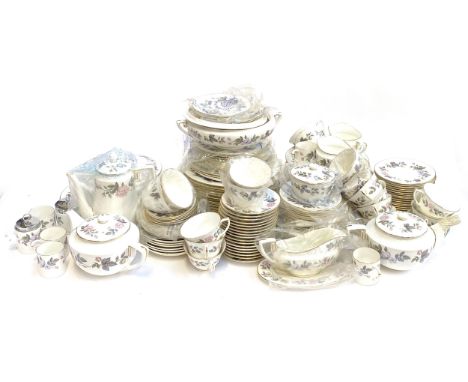 A large Royal Worcester 'June Garland' dinner service