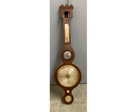 A banjo barometer, 19th century, 92cmH