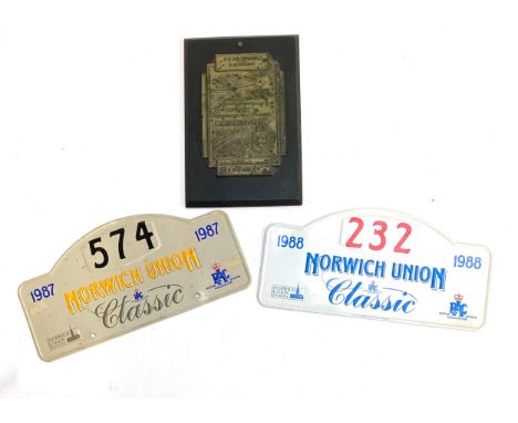 AUTOMOBILIA. From the John Aley collection. John was the inventor of the 'Aley Bar' (later the roll bar) and a very well-know