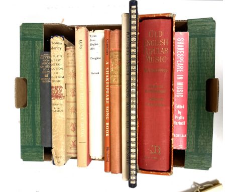 BOOKS, MUSIC. From an academic's personal collection. To include 'The English Dancing Master', facsimile rep. of the original