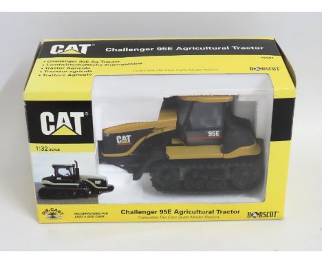 A boxed Norscot 1:32 CAT Challenger 95E diecast model agricultural tractor