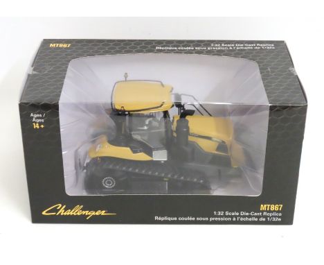 A boxed Agco 1:32 Challenger MT867 diecast model tractor