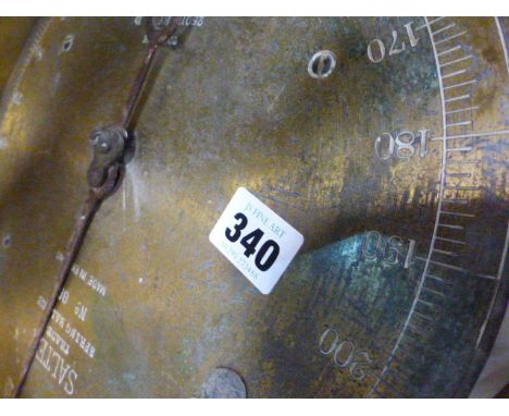 A GROUP OF BYGONES TO INCLUDE POTTERY A PROVING BOWL, TWO SALTER SCALES, AA BADGES,ETC.  (QTY)