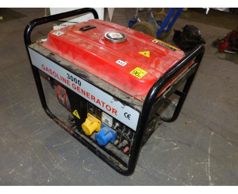 A PETROL GENERATOR WITH 110 & 240 v OUTPUT.  GX200 6.5hp ENGINE.