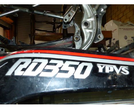 MOTORCYCLE.   A YAMAHA RD350 YPVS MOTOR BIKE.  UNKNOWN REGISTRATION, FRAME AND ENGINE NUMBERS 1WT-017224 COMPLETELY DISMANTLE