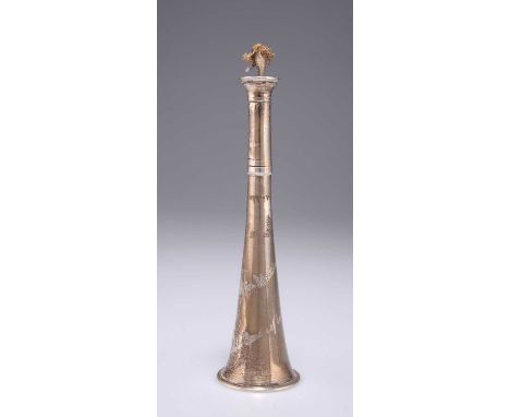A VICTORIAN SILVER NOVELTY TABLE LIGHTER by William Thomas Wright &amp; William Frederick Wright, London 1893, in the form of
