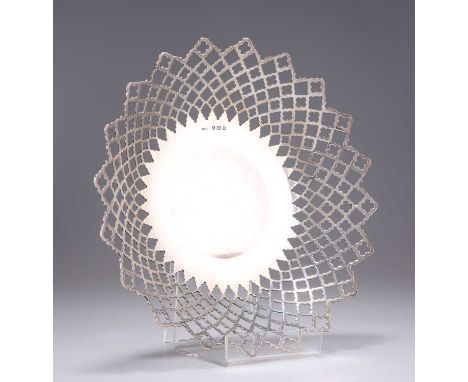 A GEORGE V SILVER BON-BON DISH by S Blanckensee &amp; Sons Ltd, Birmingham 1911, star form with a shallow convex domed centre