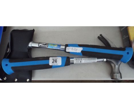 A new claw hammer and a new axe 
