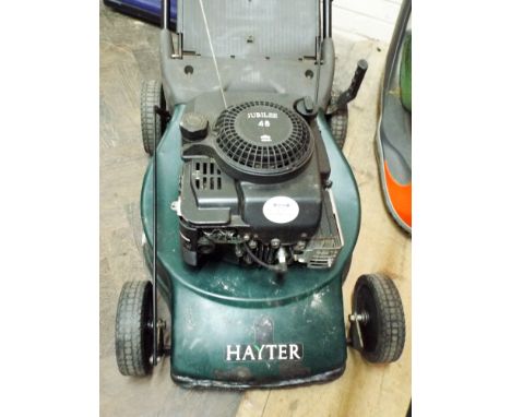 A Hayter Jubilee 48 petrol engine lawnmower 