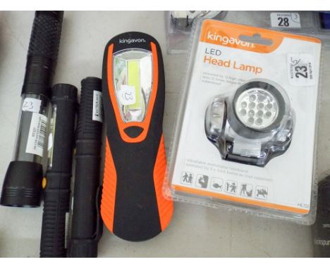 A new LED headlamp and 4 cob torches 