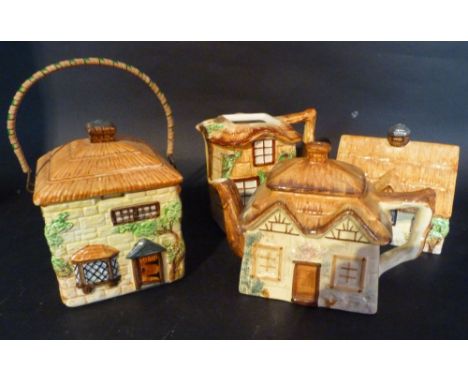 An Extensive Collection of Cottage Ware Tea Ware, to include teapots, a tea caddy and many other items
