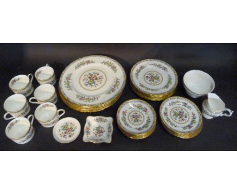 A Coalport Ming Rose Part Tea and Dinner Service