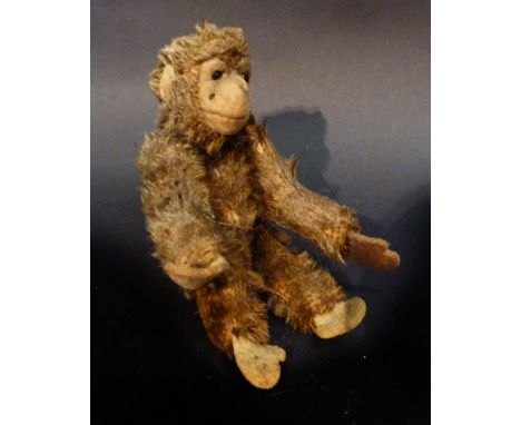 A Steiff Small Model in the form of a Monkey with Button, 11 cms tall