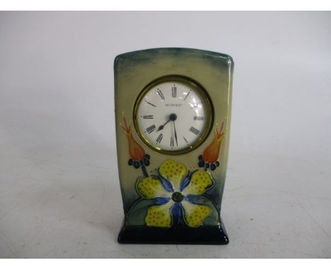 Moorcroft limited edition Hypericum clock, 16cms 