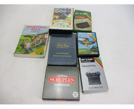 Selection of vintage ZX Spectrum games to include lord of the rings, survival, scrabble etc. 