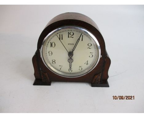 Vintage art deco Sterling electric mantle clock. 