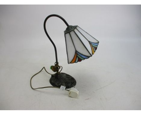 Metal based Tiffany style lamp. 