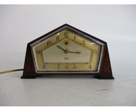 Art Deco Smiths Electric Mantle Clock.  Believed to be working but not tested. 