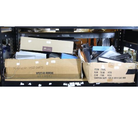 Three large boxes of empty jewellery packaging, including bangle boxes, necklace boxes, multi purpose rectangular jewellery b
