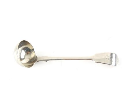 19th century silver sauce ladle, London 1842