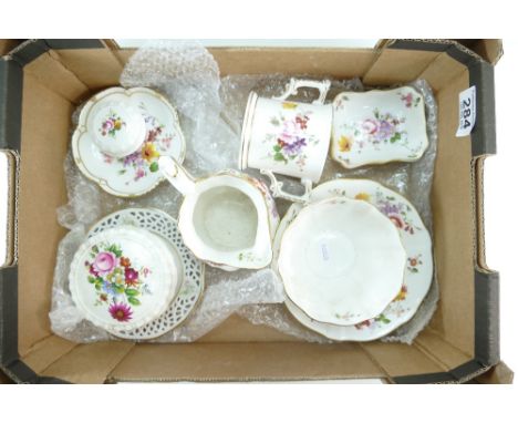 A collection of seven Royal Crown Derby - Derby Posies pattern - items including loving cup, trinket/jewel dishes, bowl, jug,