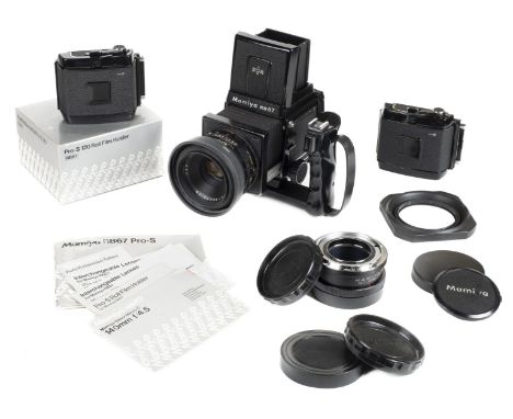 * Mamiya RB67 Pro S medium format camera. Mamiya RB67 Pro S medium format camera (Serial Number C201440) with Sekor NB 127mm 