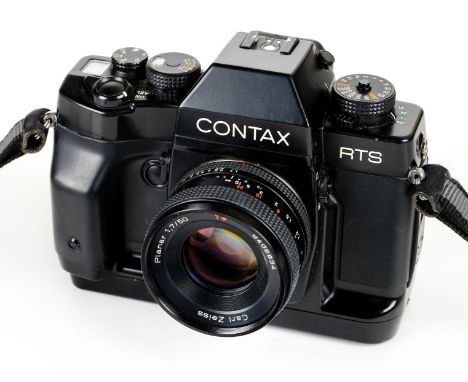 * Contax RTS III. Contax RTS III 35mm camera (Serial Number 025743) with Carl Zeiss Planar T* 50mm f/1.7 manual focus prime l