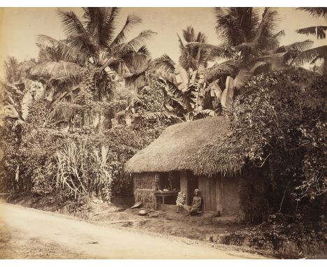 * India. A group of approximately 70 mostly albumen print views of India, c. 1860s/1890s, an assortment of town views, rural 
