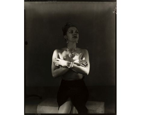 * Munkacsi (Martin, 1896-1963). A group of four fashion contact prints, on four sheets, circa 1940s, printed circa 1960, gela