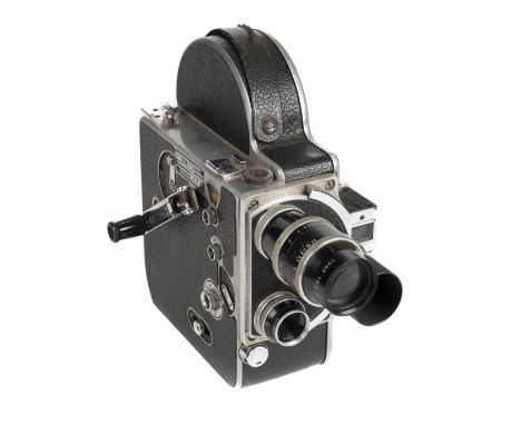 * Paillard-Bolex 16mm cine camera. Paillard-Bolex H16 cine camera, 16mm format, circa 1950, Serial Number 56185, with three K