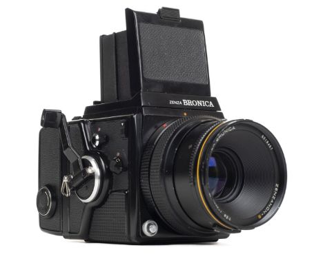 * Bronica SQ-A medium format camera. Bronica SQ-A medium format (6x6cm) camera (Serial Number 1251877) with Zenzanon-S 80mm f