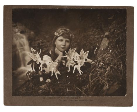 * Cottingley Fairies. Alice and the Fairies [and] Iris and the Gnome, July &amp; September 1917, printed by Harold Snelling, 