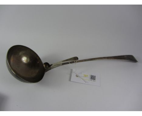 George III silver ladle by William Sumner I London 1793 and a salt spoon approx 5oz Condition Report Click here for further i