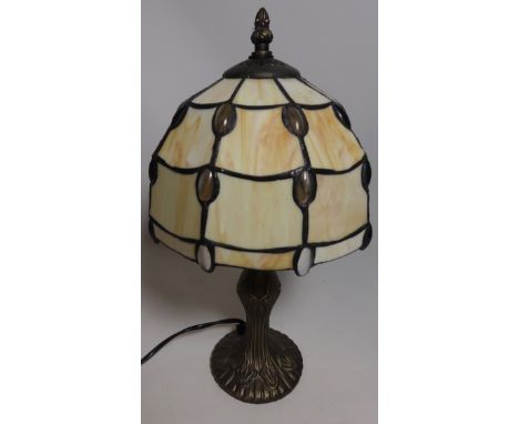 Tiffany style table lamp, H36cm including shade (This item is PAT tested - 5 day warranty from date of sale)  Condition Repor