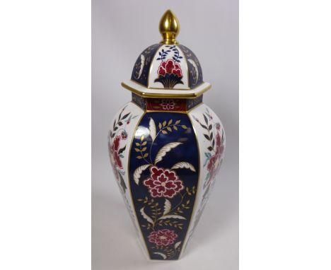 Royal Worcester Prince Regent 'Hancock' panelled vase, H41cm  Condition Report Click here for further images, condition, auct