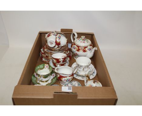 Royal Standard Lady Fayre tea set, Spode Trapnell and other ceramics in one box