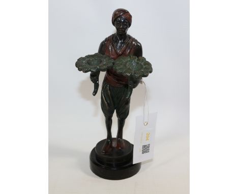 Bronze sculpture of a blackamoor figure   Condition Report Click here for further images, condition, auction times & delivery