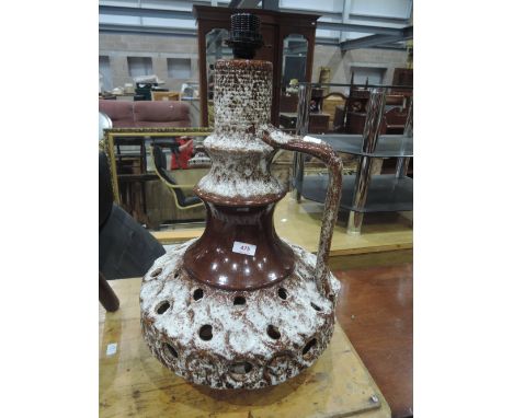 A 1970's German design jug lamp 