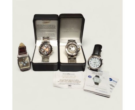 A Bradford Exchange Douglas Bader Signature Edition 70th Anniversary Spitfire Chronograph, limited edition, COA &amp; box; an