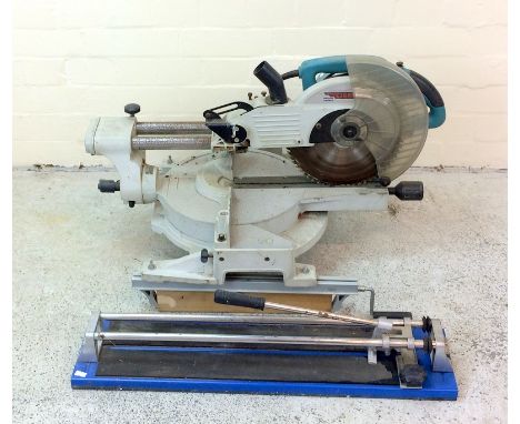 Electrical mitre saw and a tile cutter