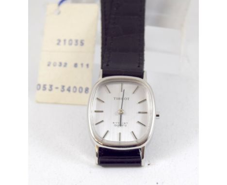 a Tissot ladies watch as new on leather strap
