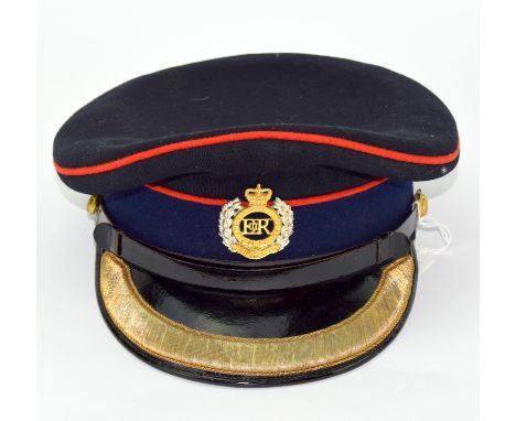 A British Army Lieutenant Colonels Royal Engineers peaked cap made by Herbert Johnson of New Bond Street London