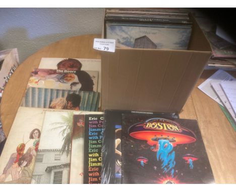 Records : 30 Rock albums inc David Bowie, Rolling stones, Doors etc