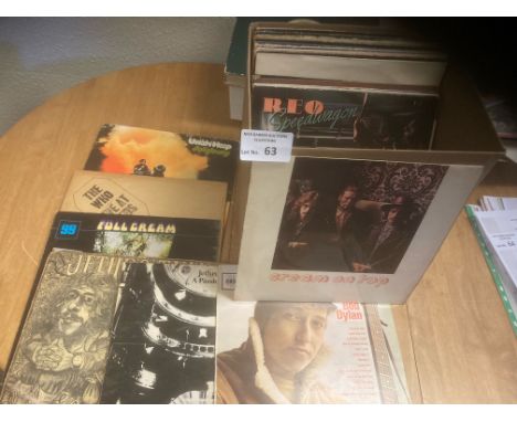 Records : 30+ Rock albums inc Bob Dylan, Uriah Heep, Cream etc