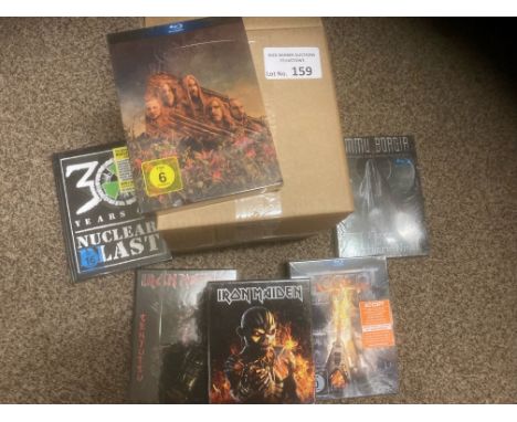 Records : Blue Ray/DVD/CD collections inc Iron Maiden, Accept etc - all sealed (6)